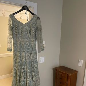 Silver Embroidered Anarkali Suit